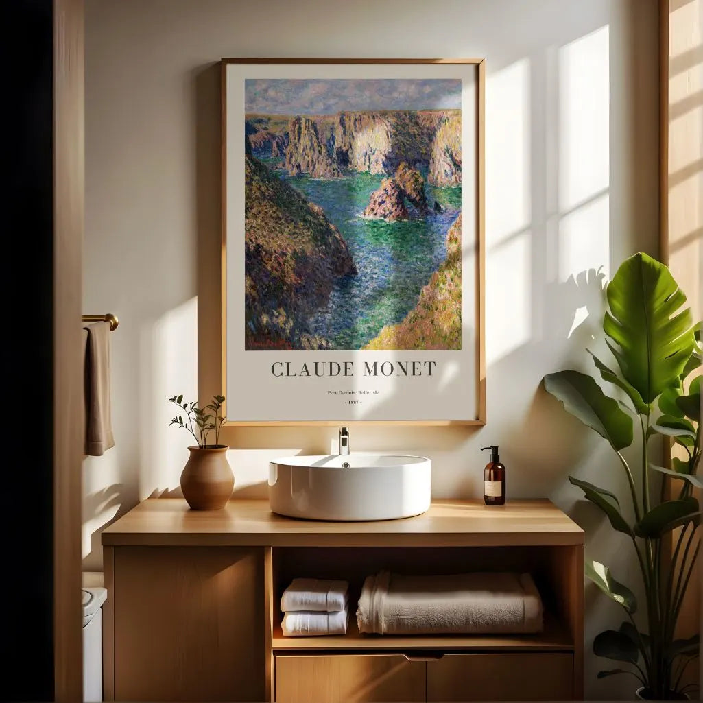 Claude Monet – Port-Domois, Belle-Île (1887) Affiche
