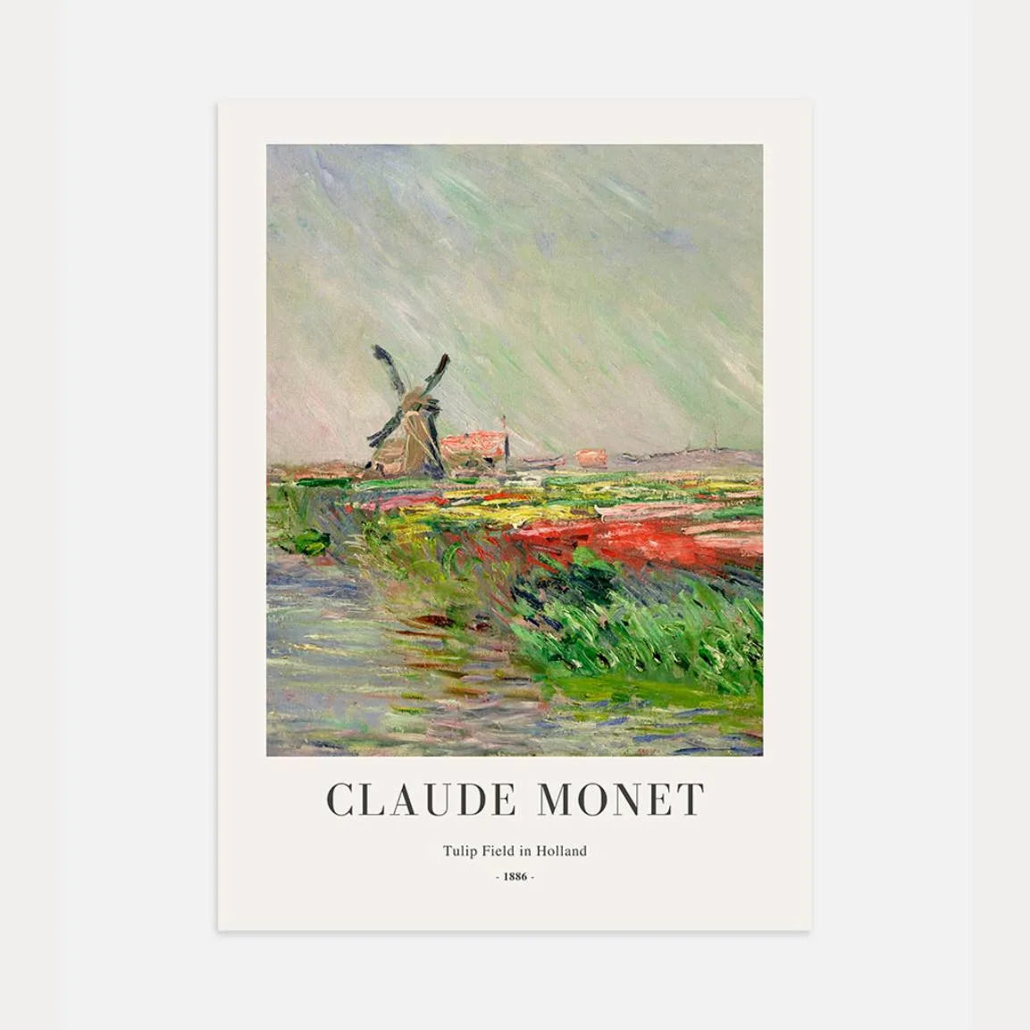 Monet Affiche Tulipes