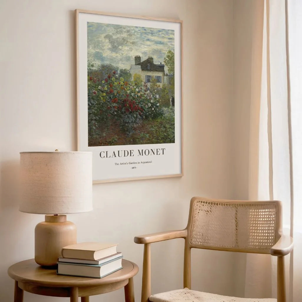 Claude Monet – Le Jardin de l’artiste à Argenteuil Affiche