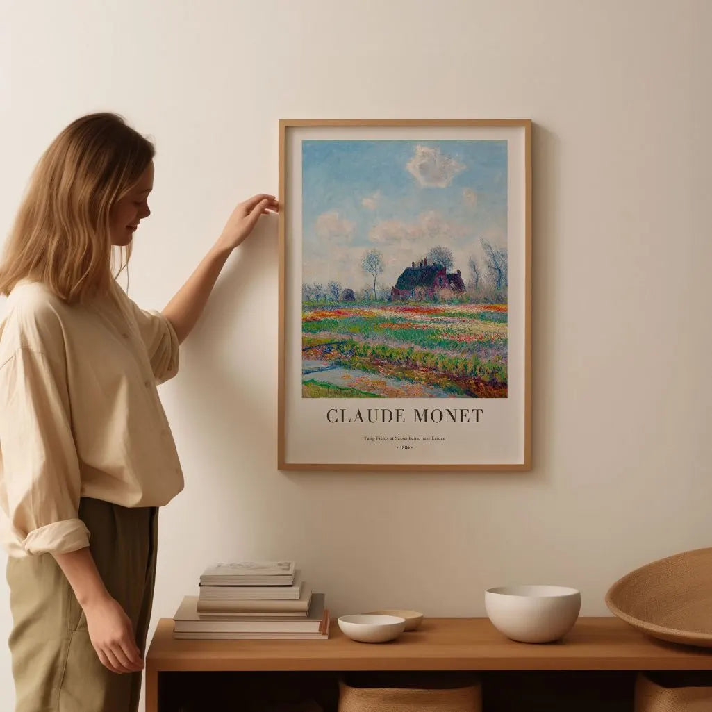 Monet Tulip Fields at Sassenheim Poster