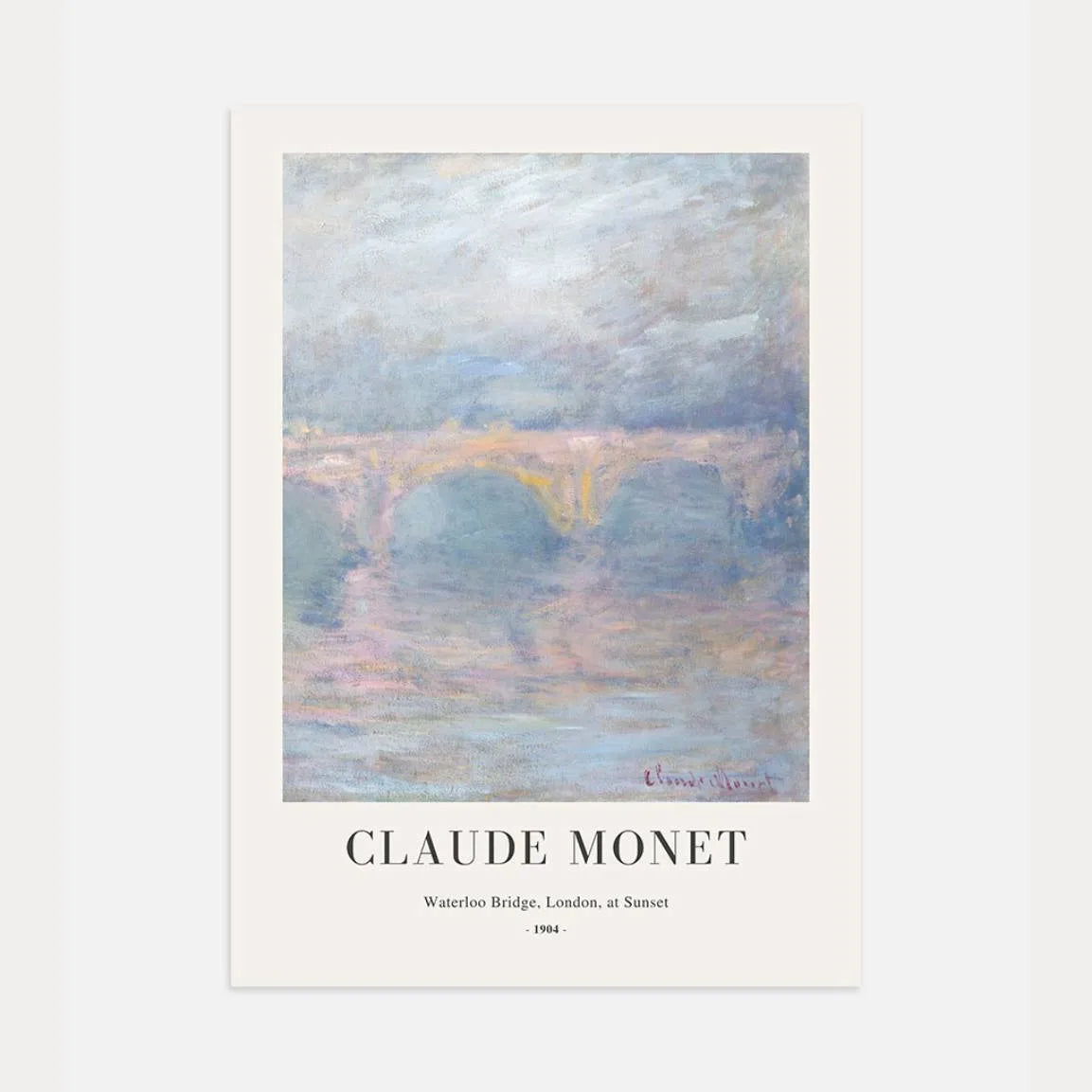 Monet Affiche Crépuscule