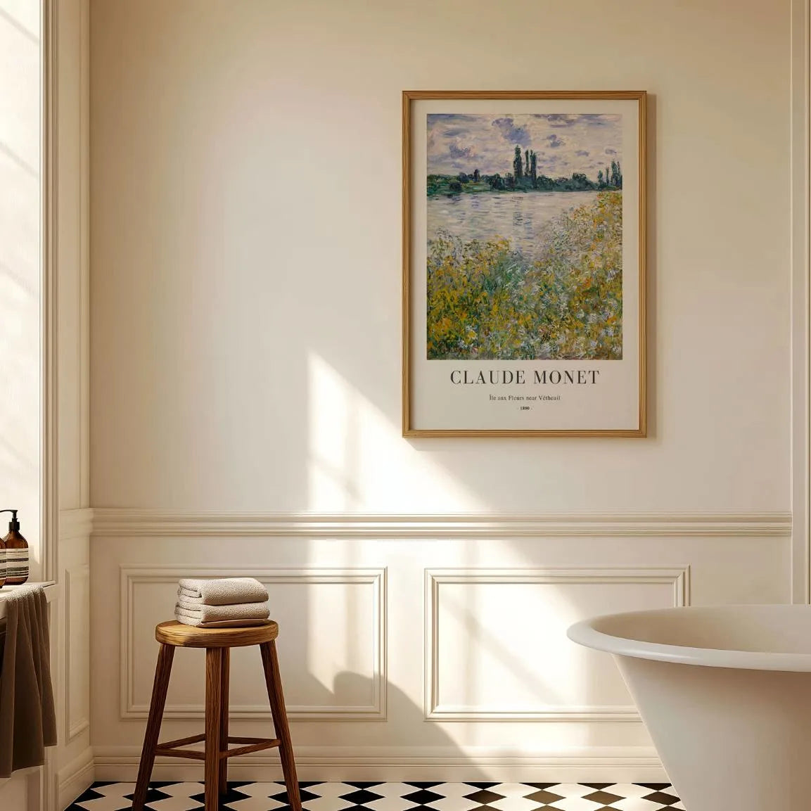 Monet Affiche Rives