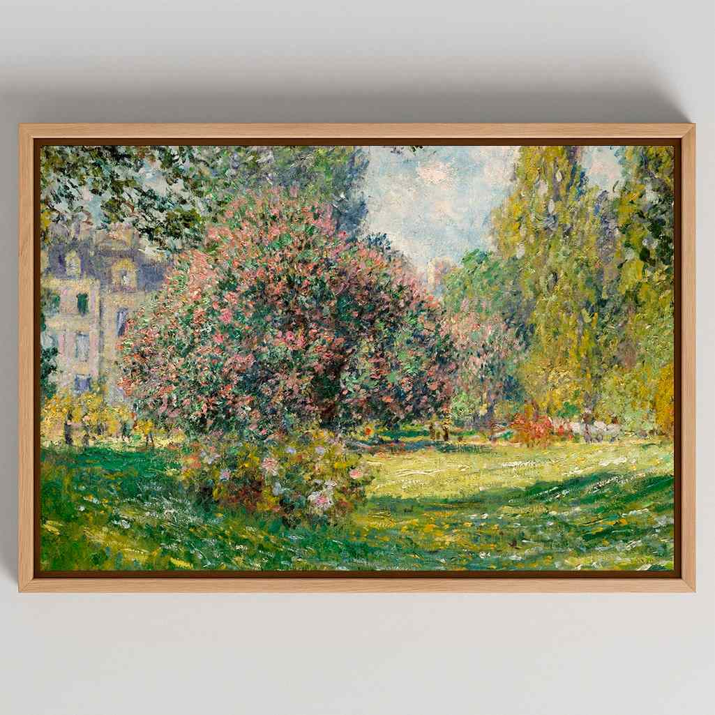 Framed Canvas Print The Parc Monceau