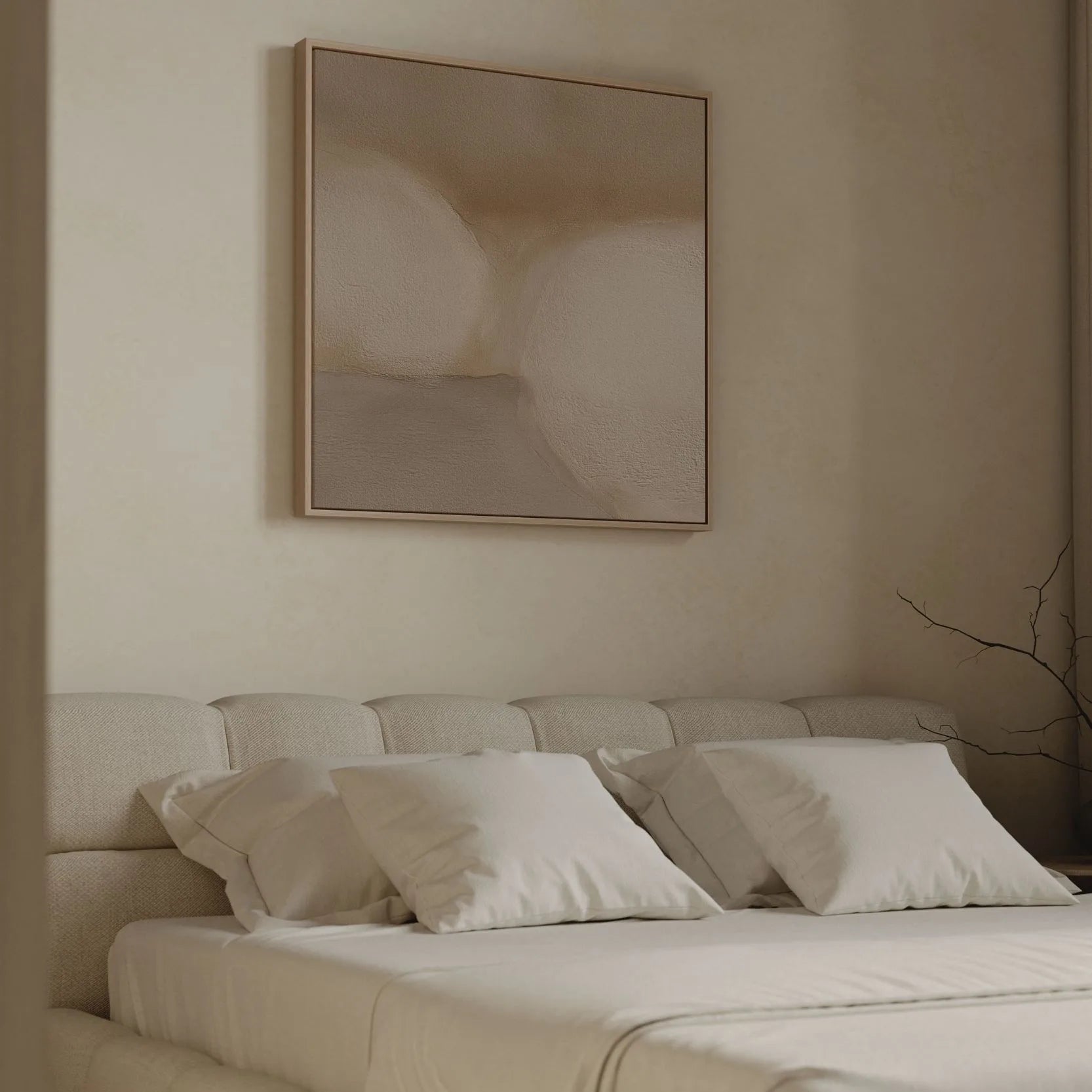 Toile encadrée – Texture chaleureuse