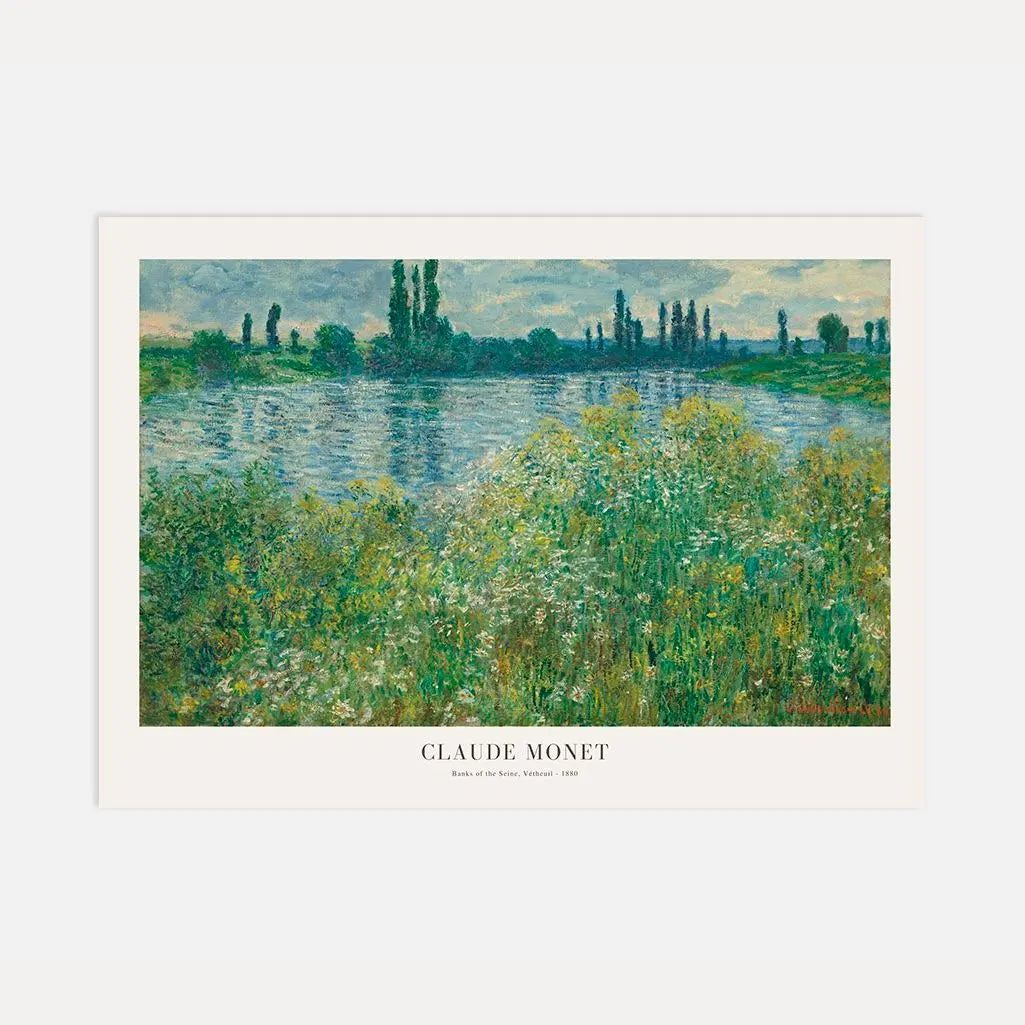 Claude Monet – Les Bords de la Seine à Vétheuil Affiche