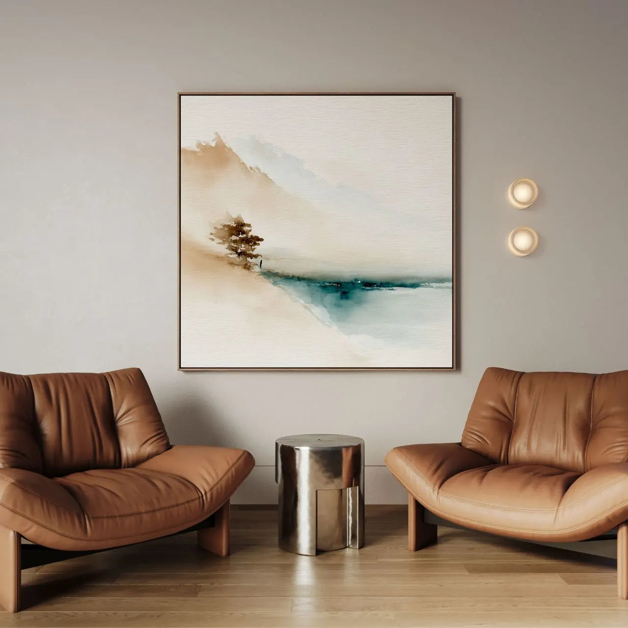 Toile encadrée – Silence au rivage