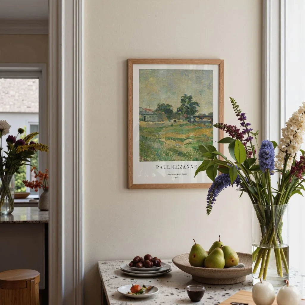 Cézanne Landscape near Paris Poster