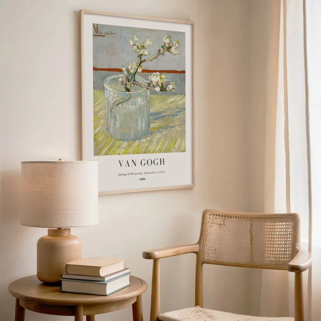 Affiche Vincent van Gogh – Amandier en fleurs dans un verre