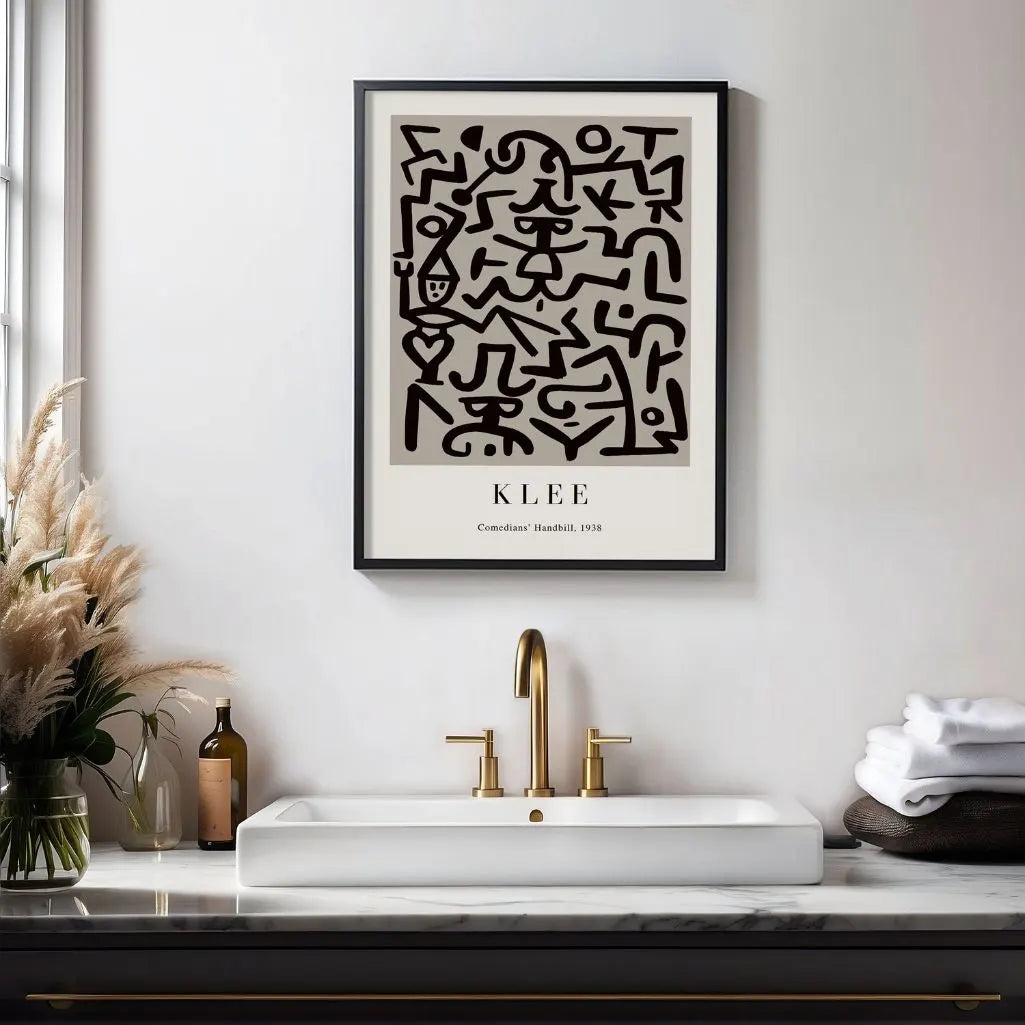 Paul Klee Comedians’ Handbill Poster