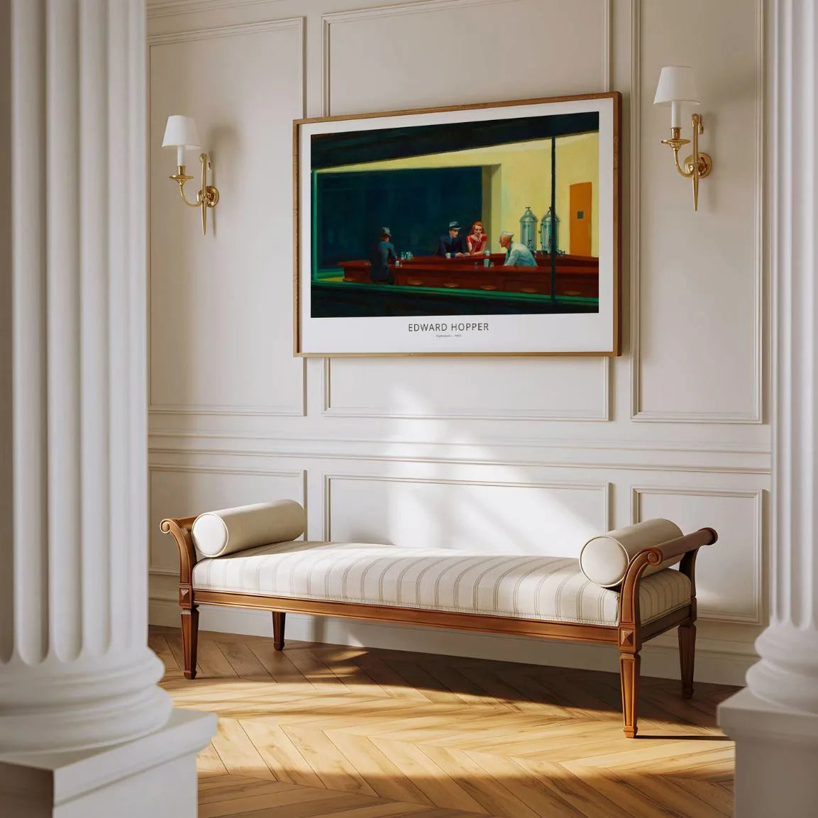 Edward Hopper Nighthawks Night Diner Poster