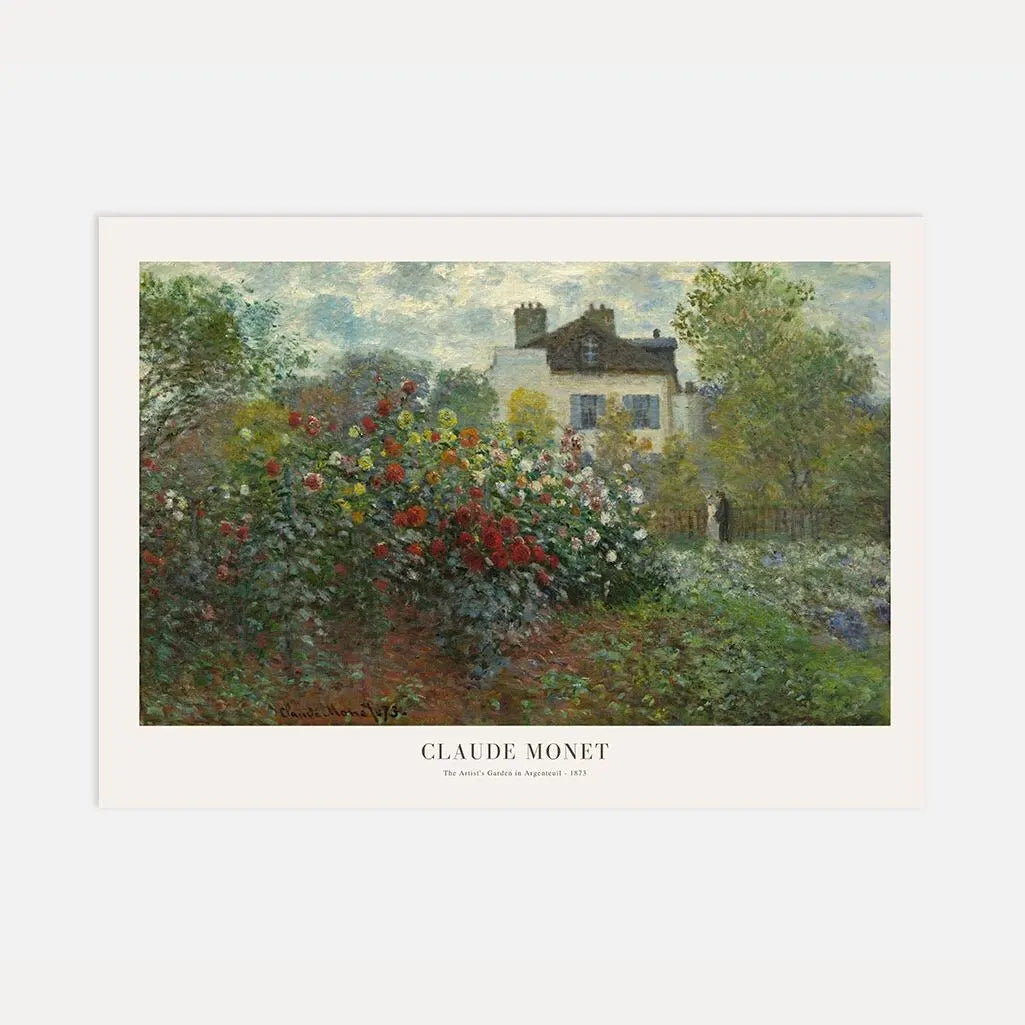 Affiche Claude Monet – Le Jardin de l’artiste à Argenteuil