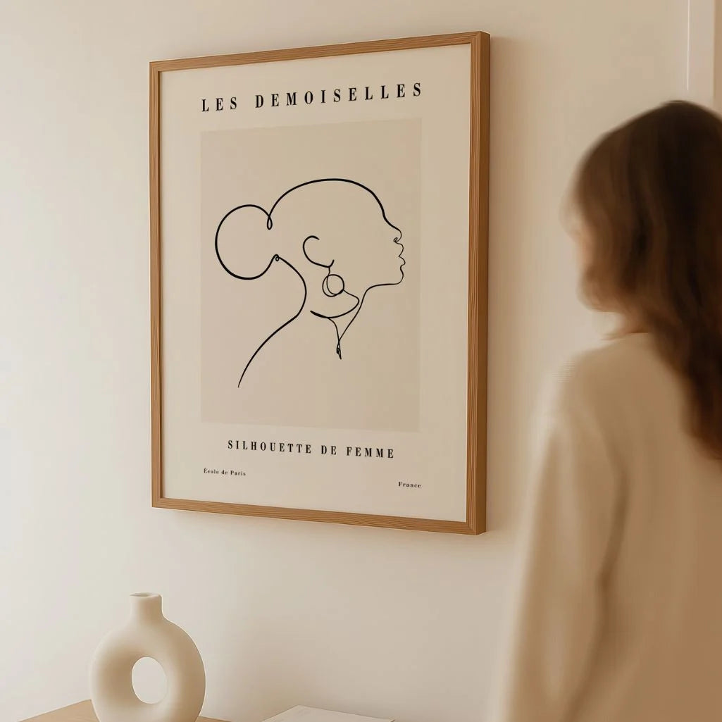 Affiche – Profil féminin