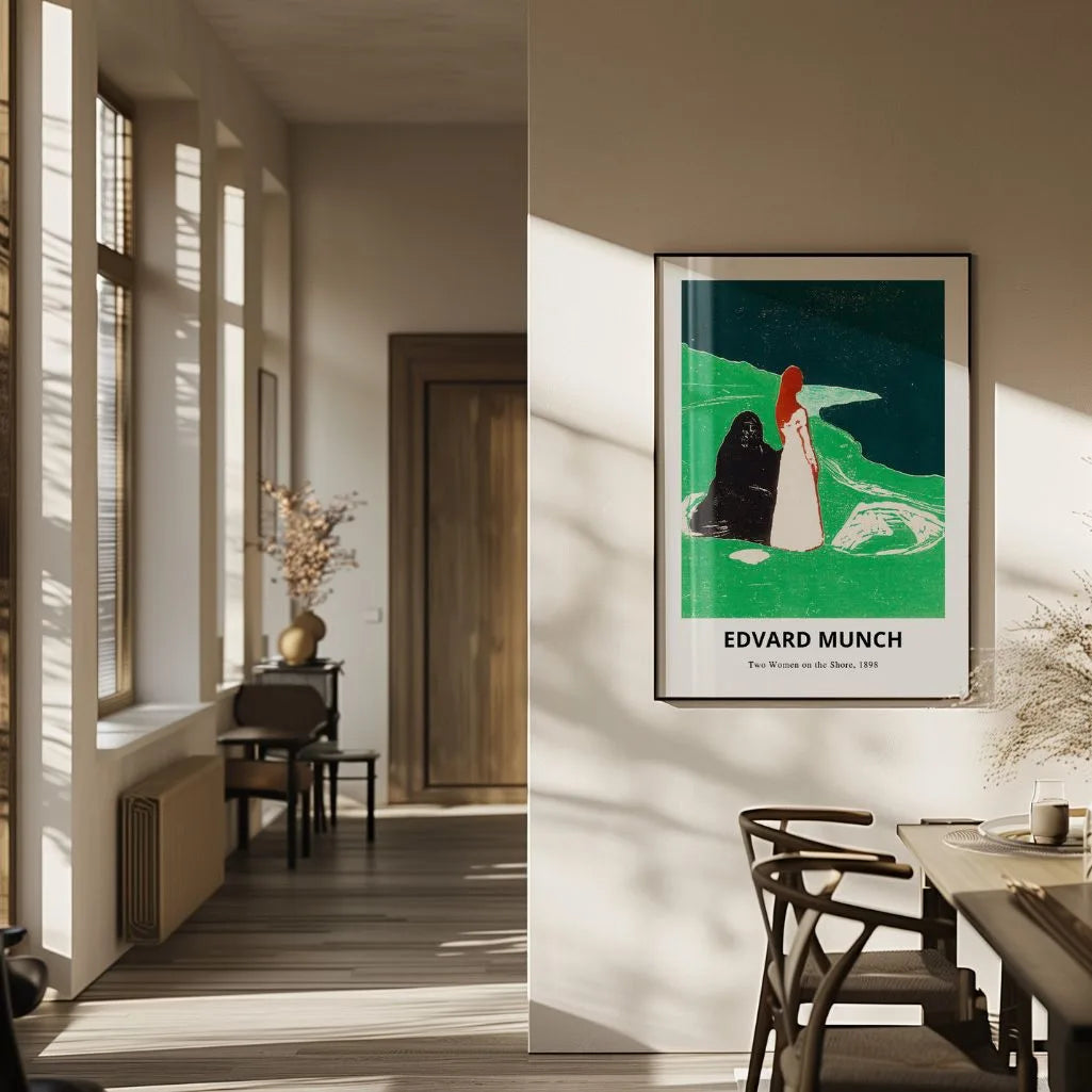 Edvard Munch Two Women on the Shore Poster