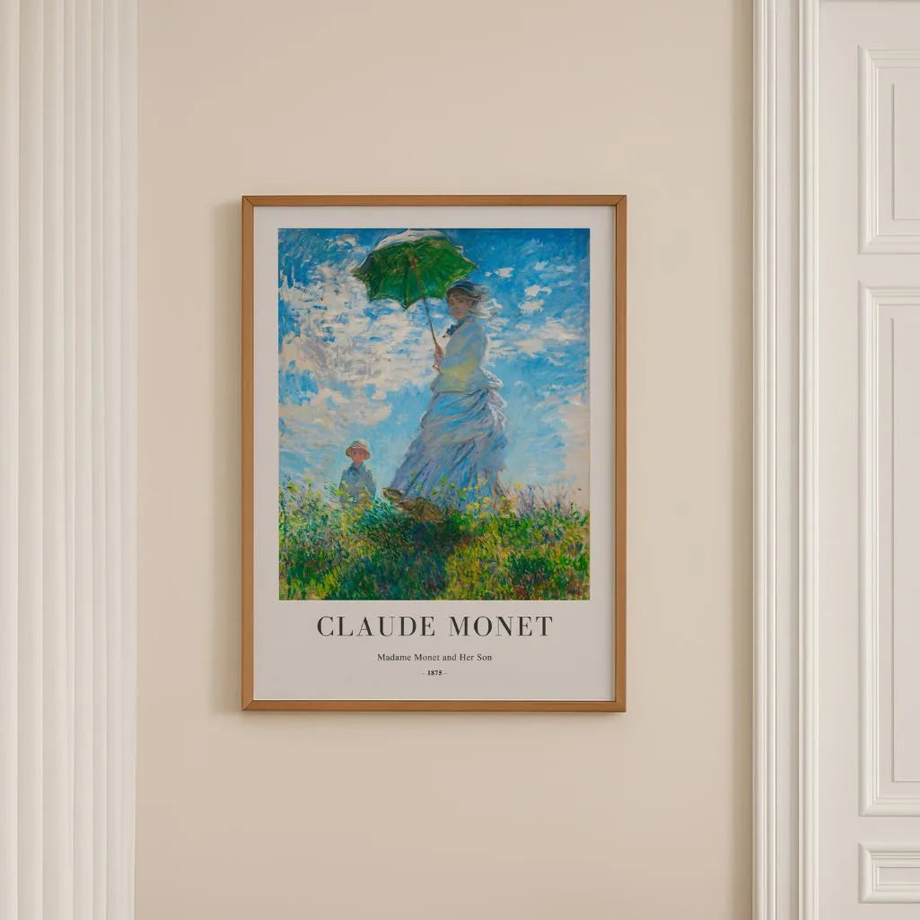 Claude Monet – Madame Monet à l’ombrelle Affiche