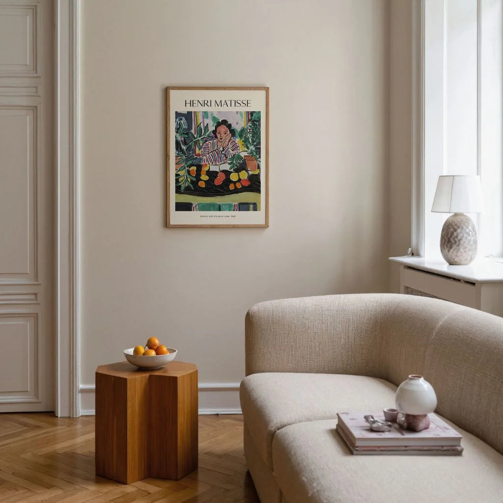 Henri Matisse Affiche – Intérieur au vase étrusque