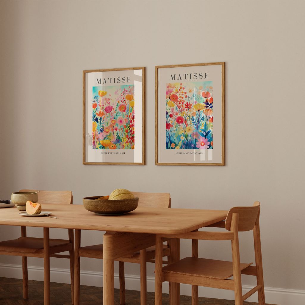 Matisse Watercolor Floral – Set of 2 Posters