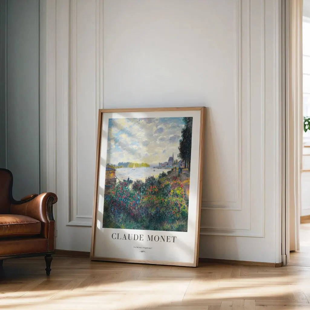 Claude Monet – La Seine à Argenteuil (1877) Affiche