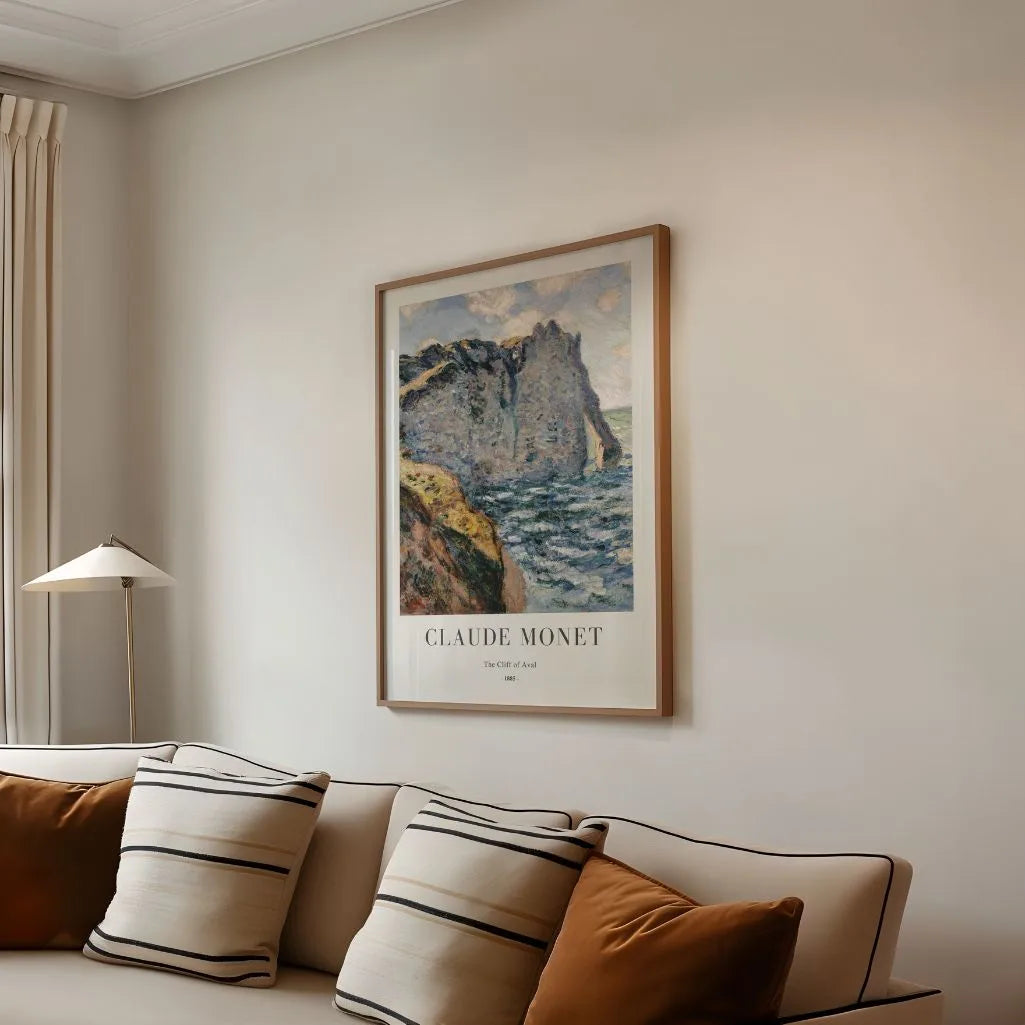 Monet Cliff of Aval Etretat Poster