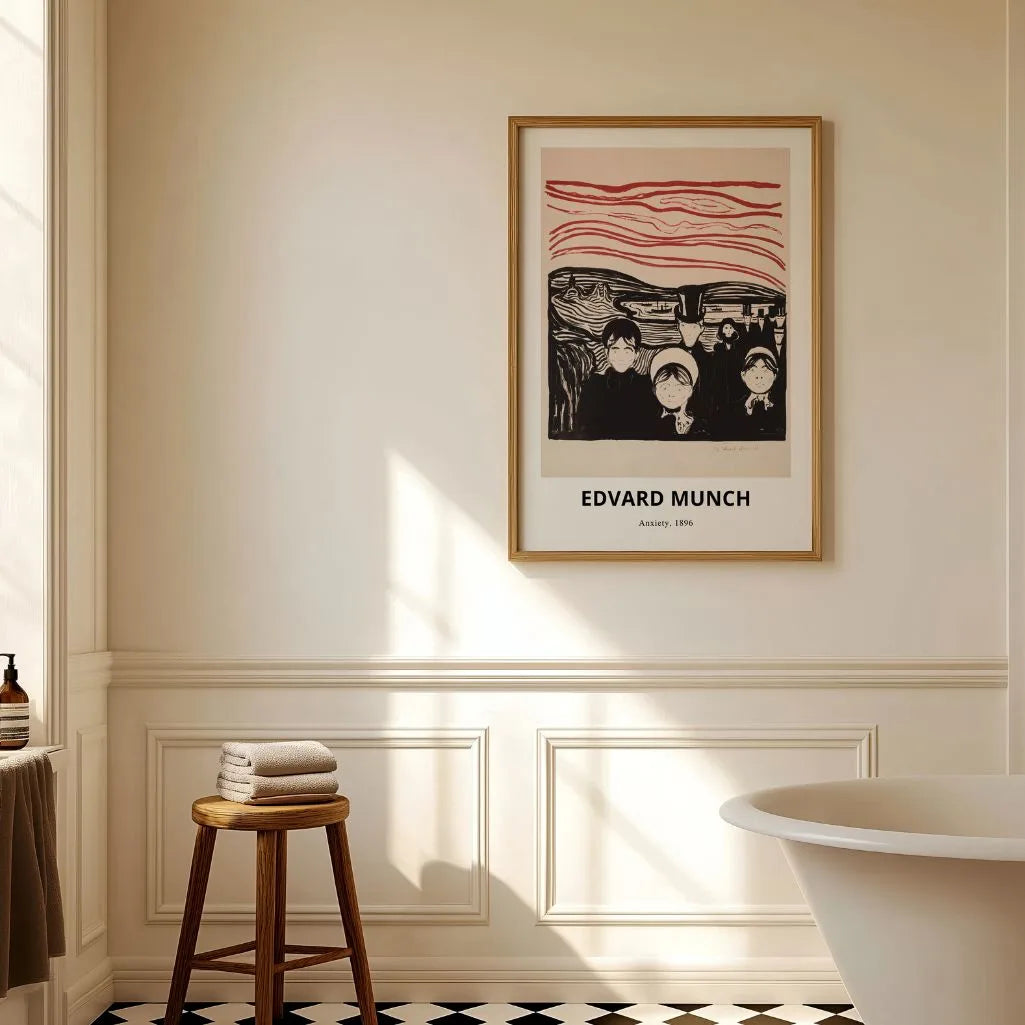 Edvard Munch Anxiety 1896 Poster