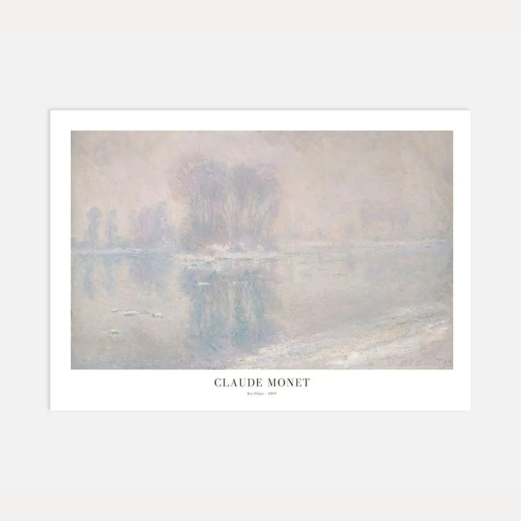 Affiche Claude Monet – Les Glaçons