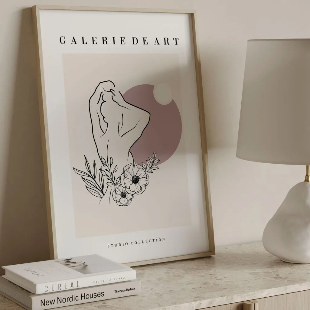 Affiche – Silhouette florale