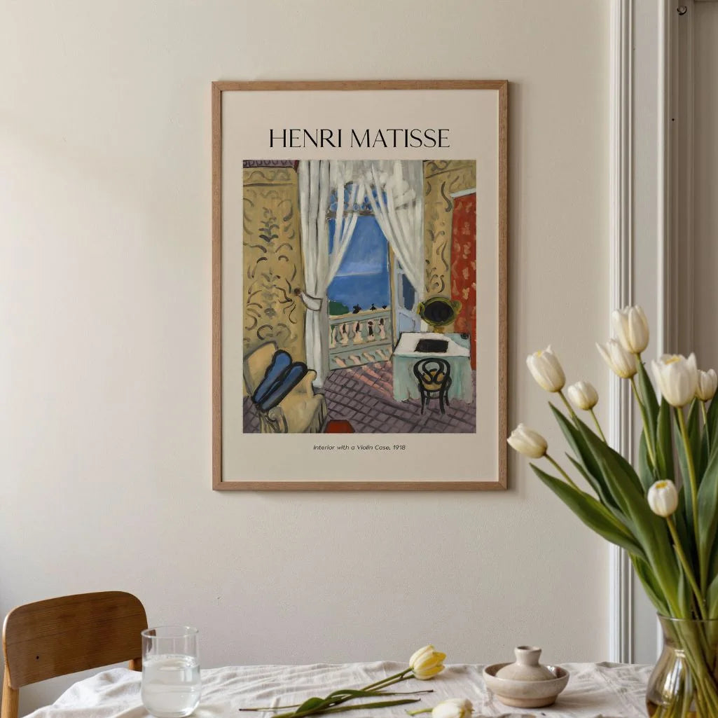 Henri Matisse – Intérieur au violon Affiche