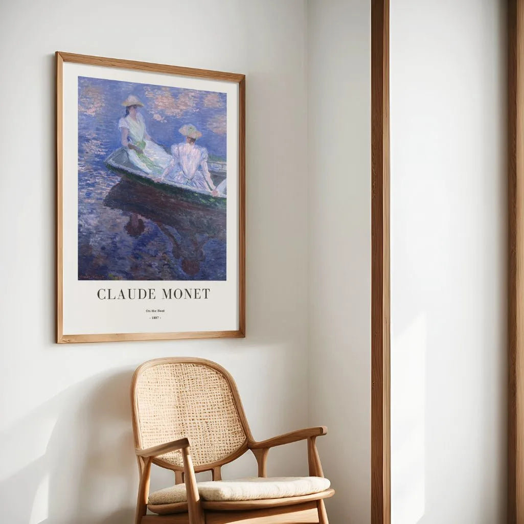 Claude Monet – En Bateau (1887) Affiche