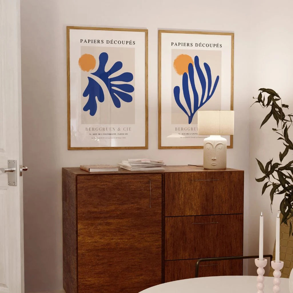 Henri Matisse Blue Cutouts Poster Set of 2