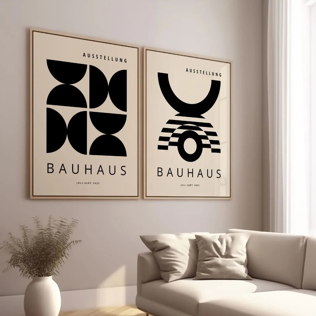 Bauhaus Formes noires – Lot de 2 affiches