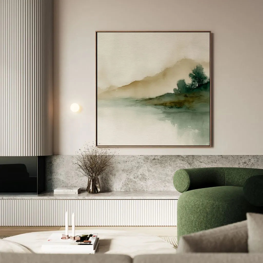 Toile encadrée – Matin brumeux