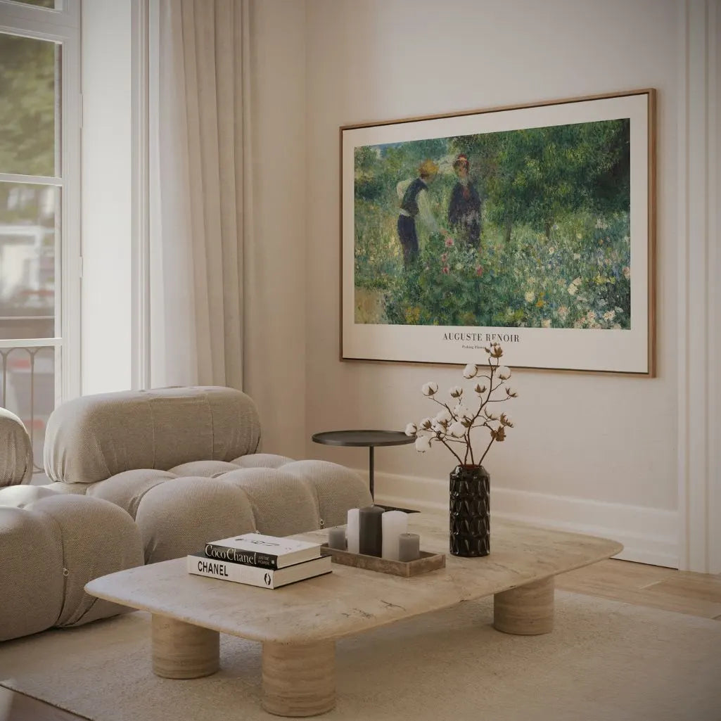 Auguste Renoir Garden Flower Picking Poster