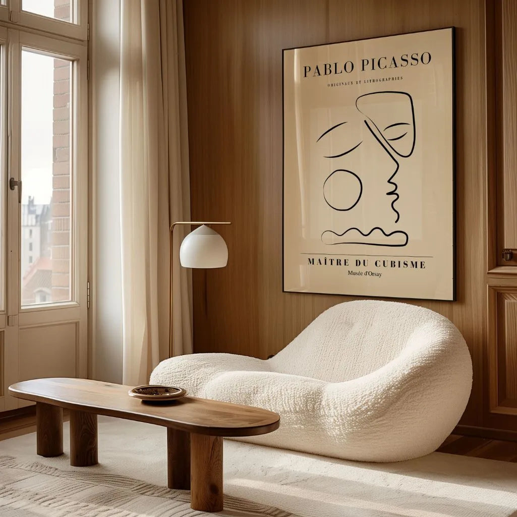 Picasso-Inspired Thought Profile Poster