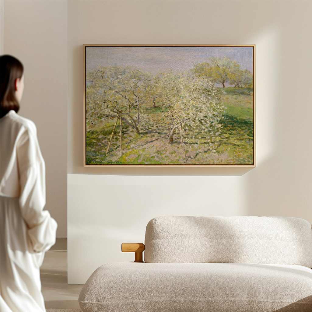 Framed Canvas Print Spring Orchard
