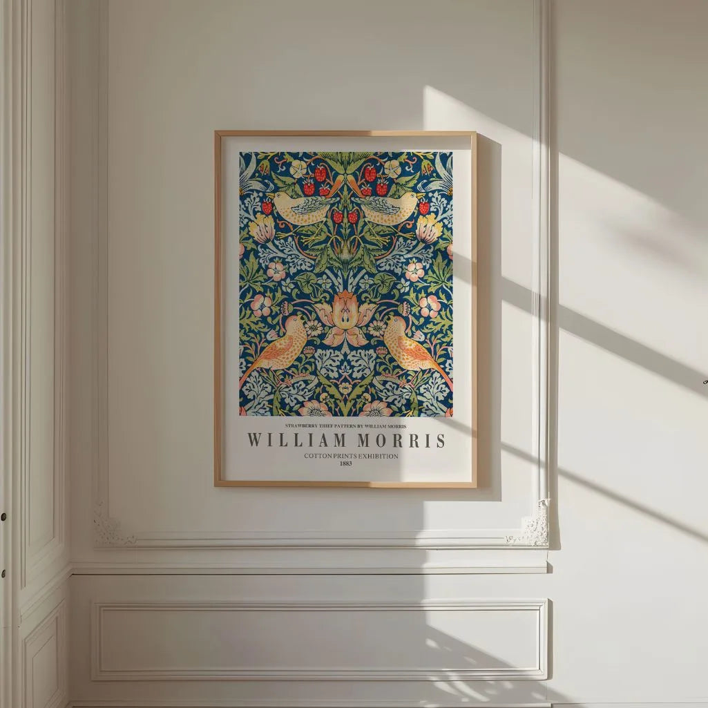 William Morris Strawberry Thief Birds Poster