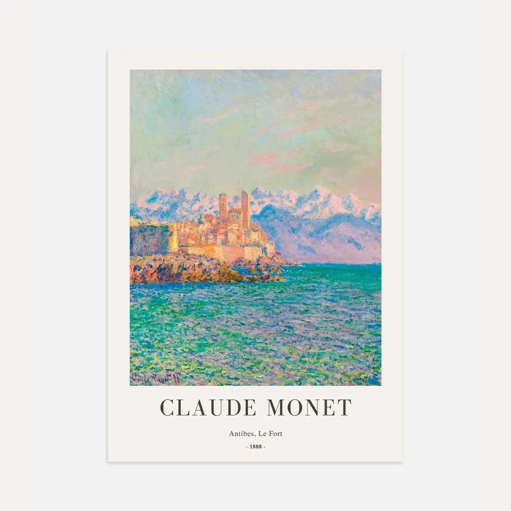 Monet Antibes Le Fort Poster
