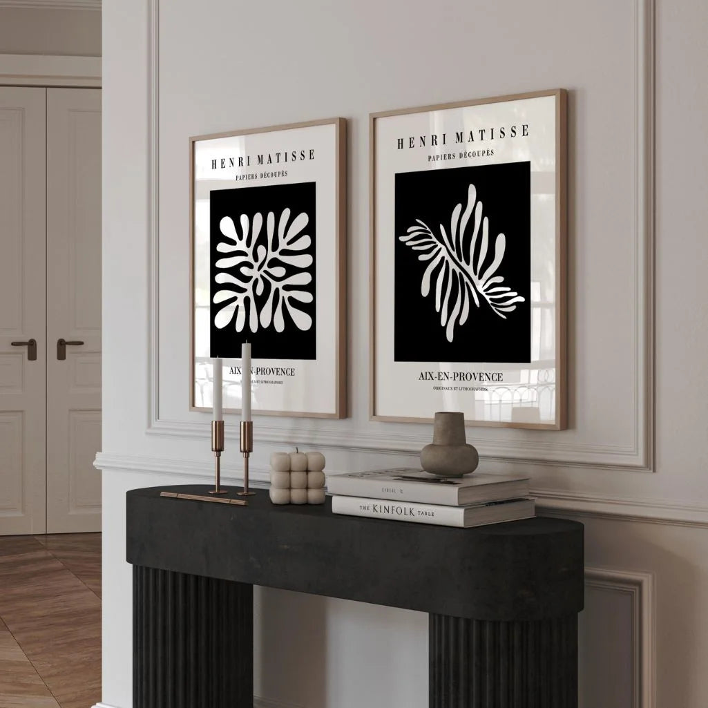 Matisse Black & White Cut-Outs Poster Set of 2