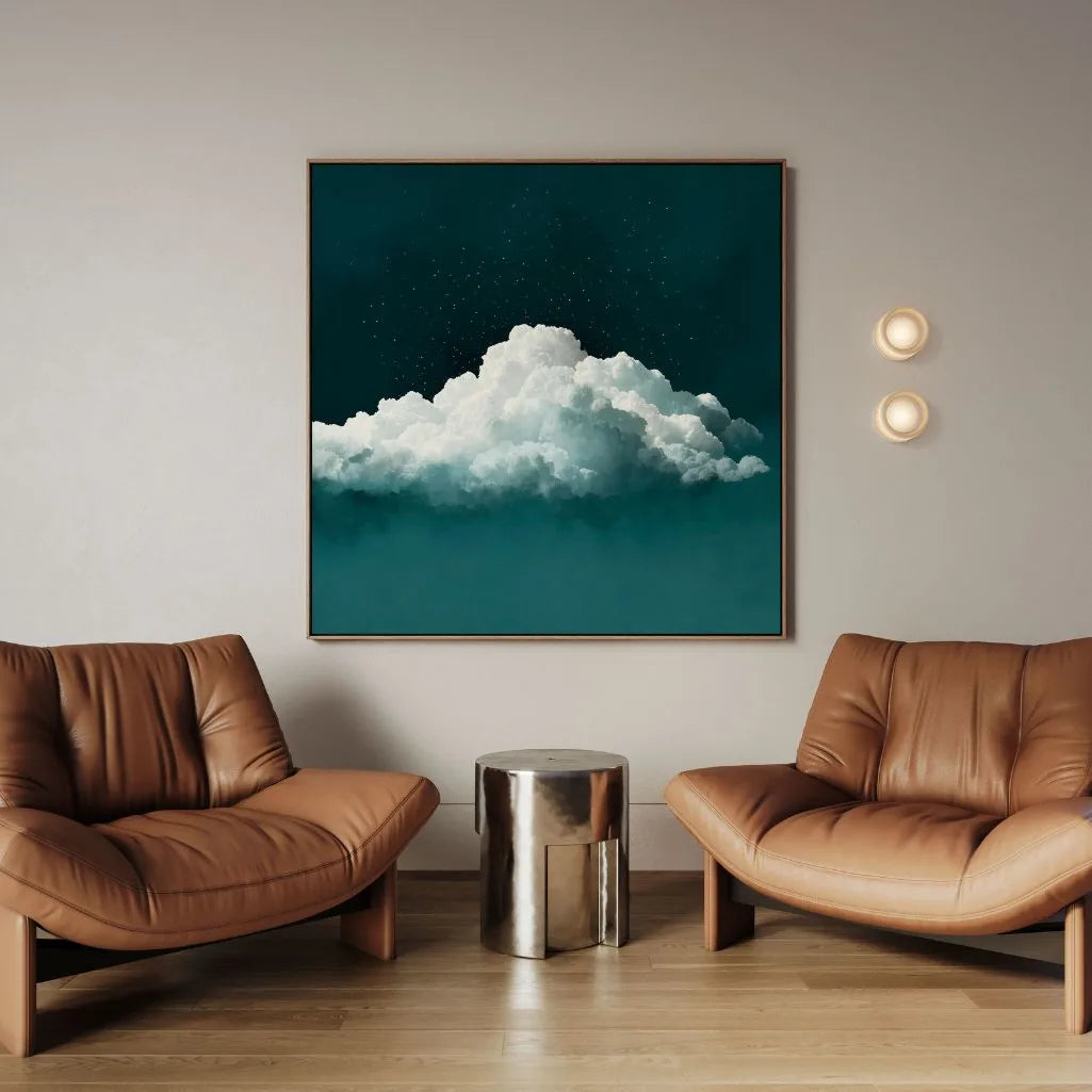 Toile encadrée – Ciel vert