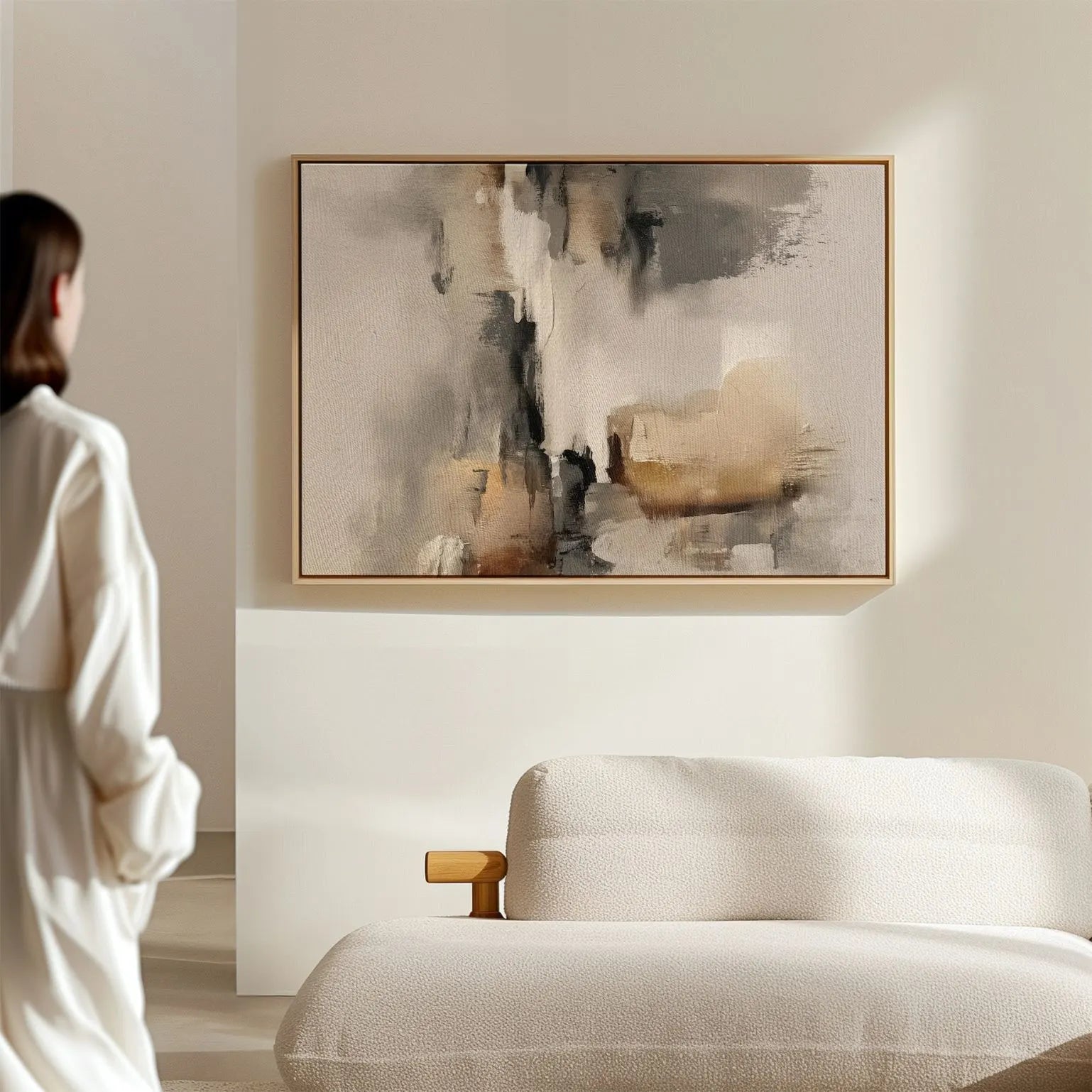 Framed Canvas Print Echo of Silence