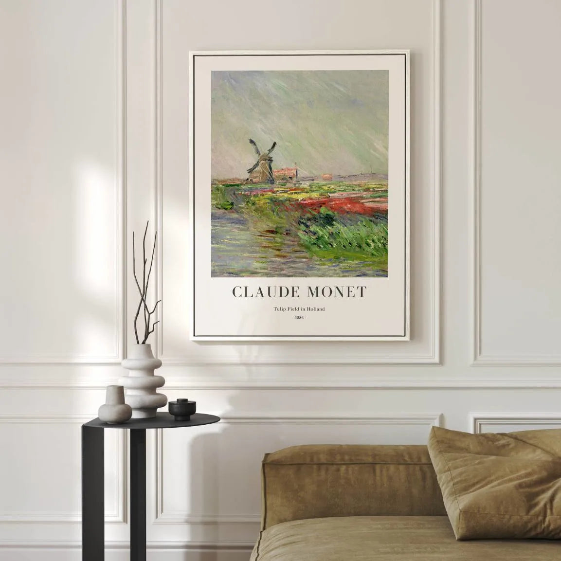 Monet Affiche Tulipes