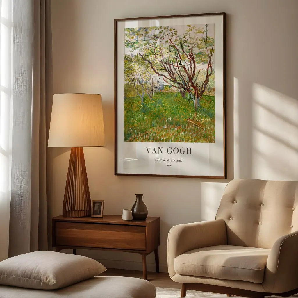 Vincent van Gogh Flowering Orchard Poster