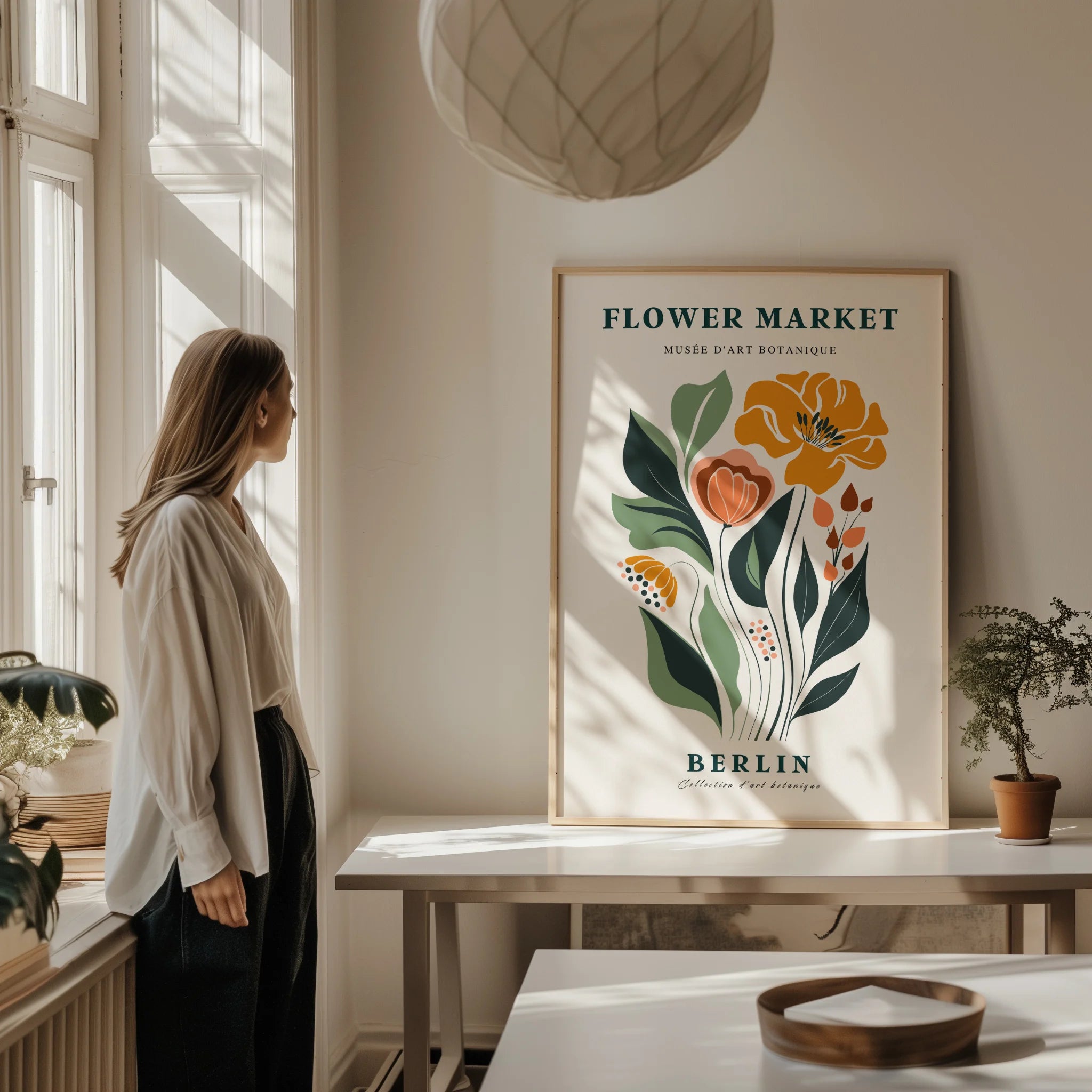 Flower Market Berlin Poster