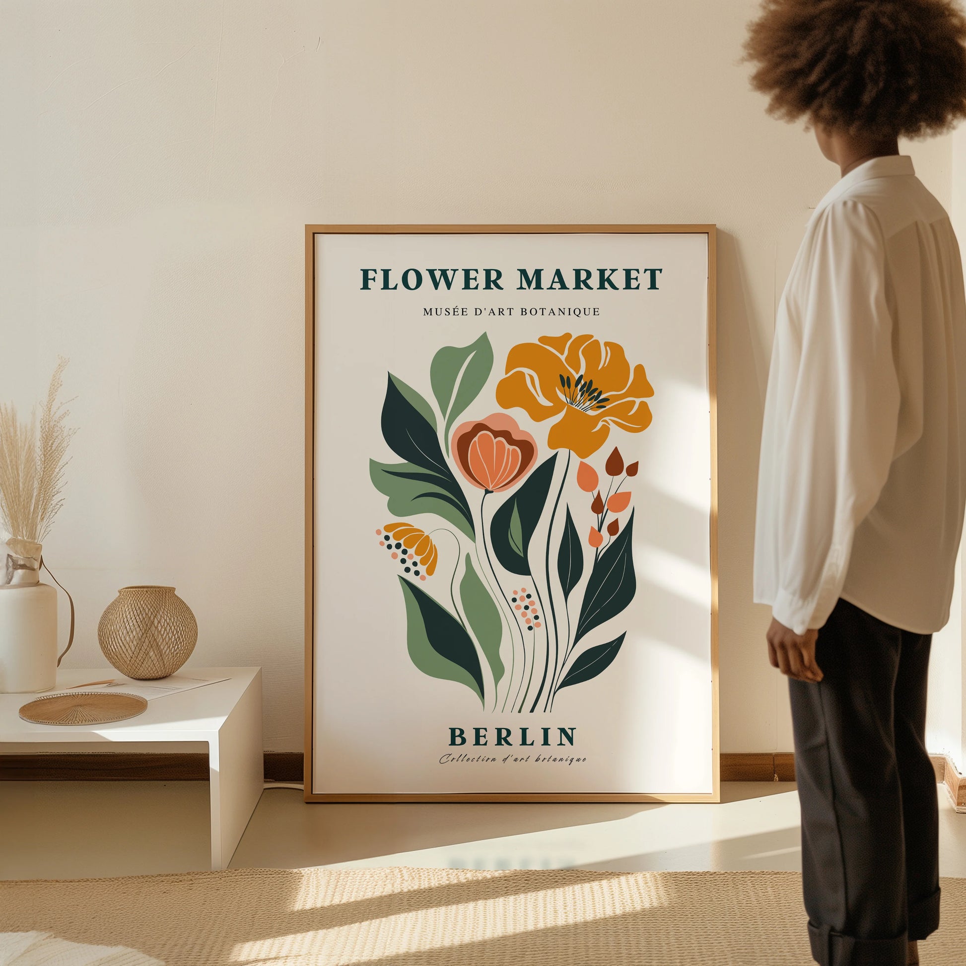 Flower Market Berlin Poster