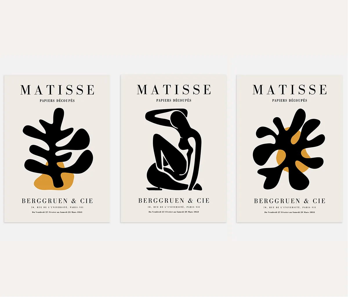 Henri Matisse – Set of 3 Posters - Print