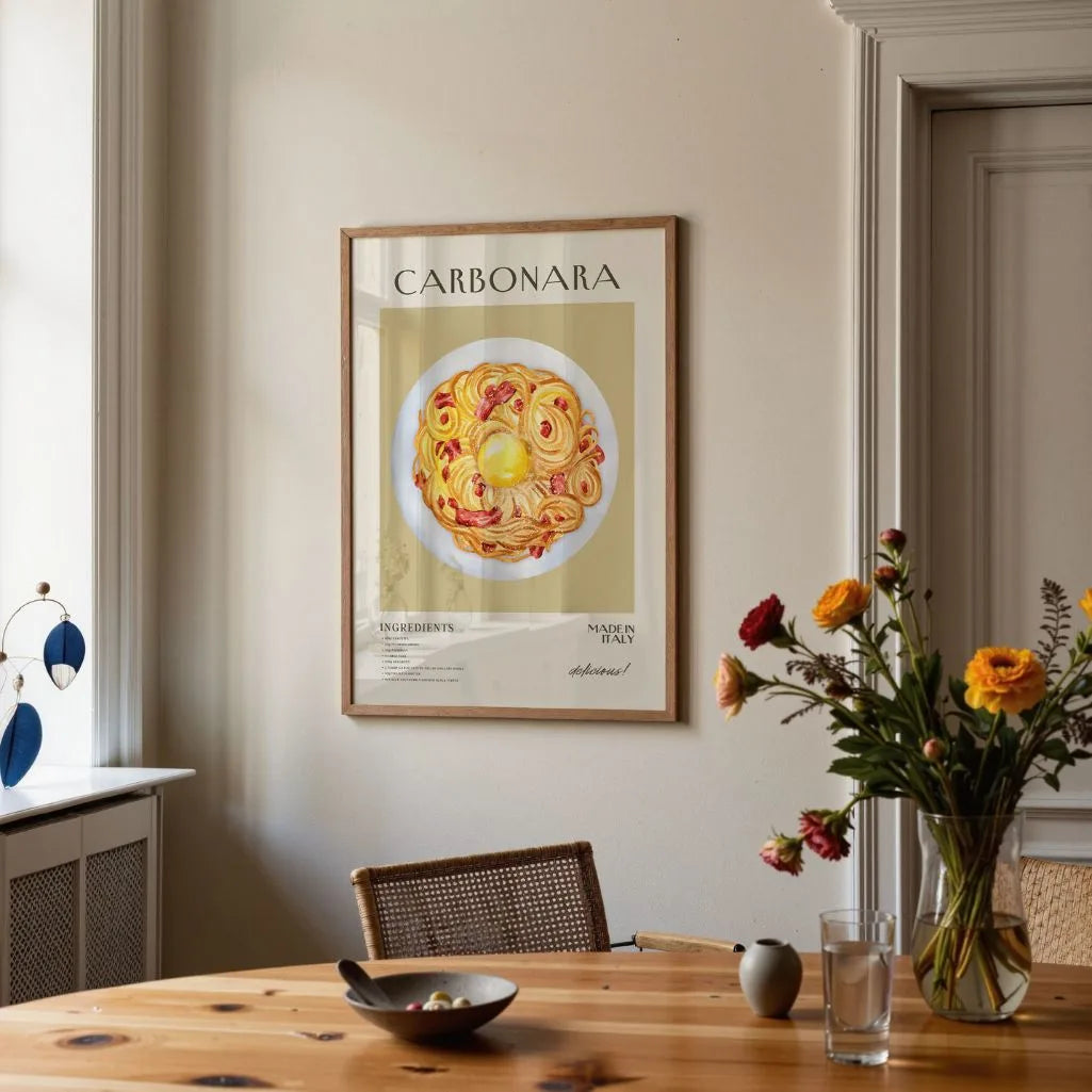 Carbonara Pasta Poster