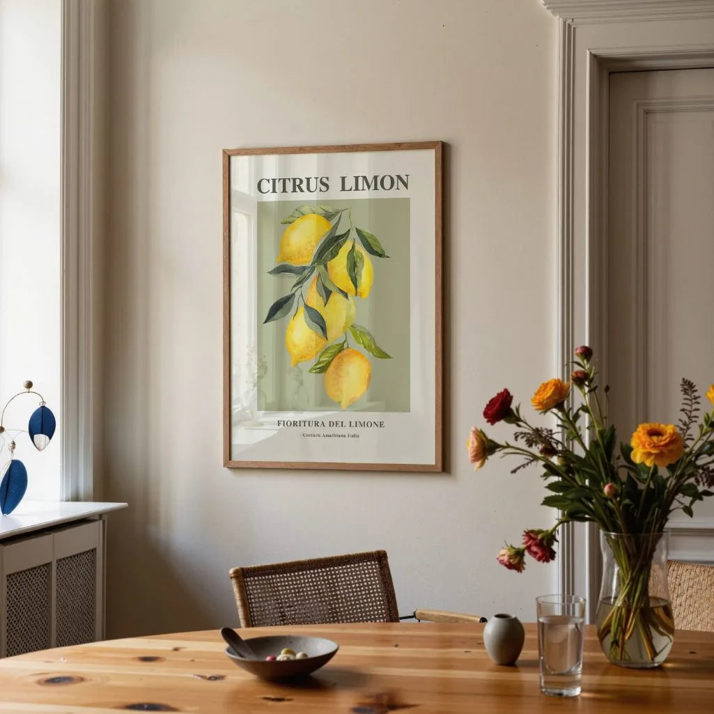Affiche Branche de Citrons