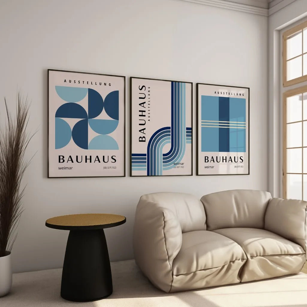 Bauhaus Weimar Rhythm – Lot de 3 affiches