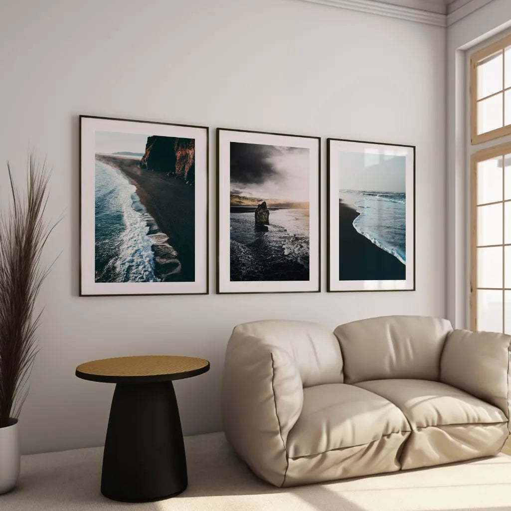 Ocean Landscape Prints – Minimal Coastal Set of 3