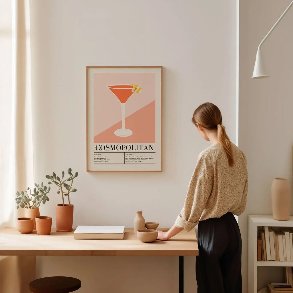 Affiche Cocktail Cosmopolitan
