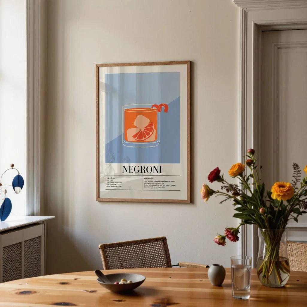 Affiche Cocktail Negroni