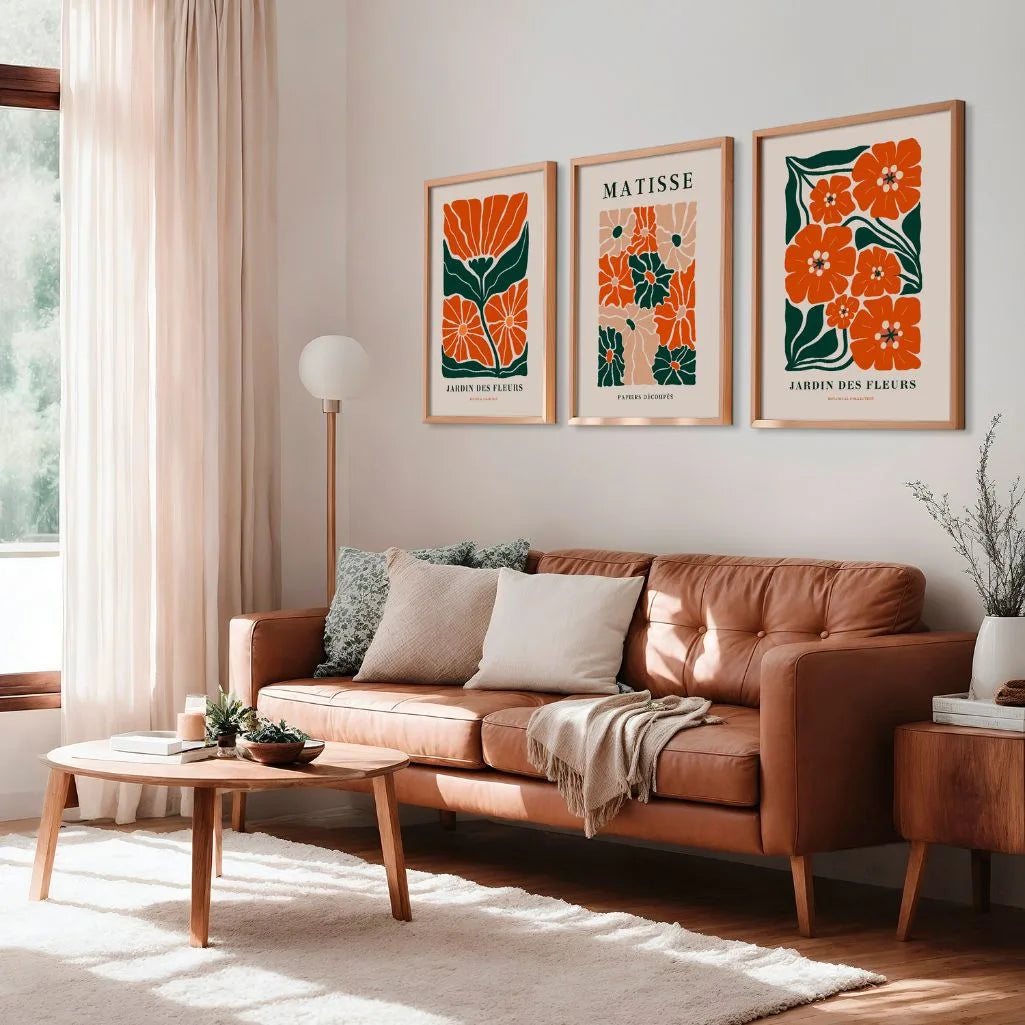 Henri Matisse Cut-Out Flower Garden Set of 3 Posters
